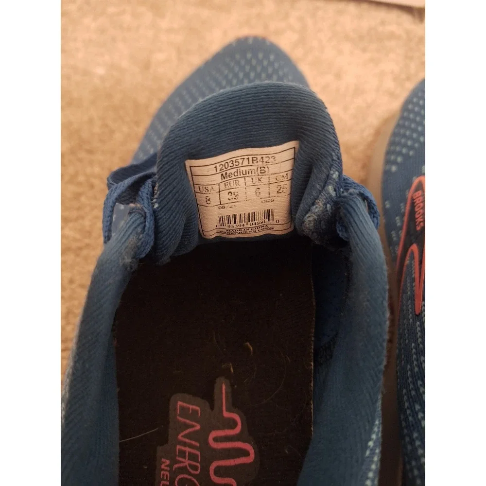 Brooks Levitate 5 Womens Running Shoes Blue Pink Sneakers 1203571B423 Size 8
